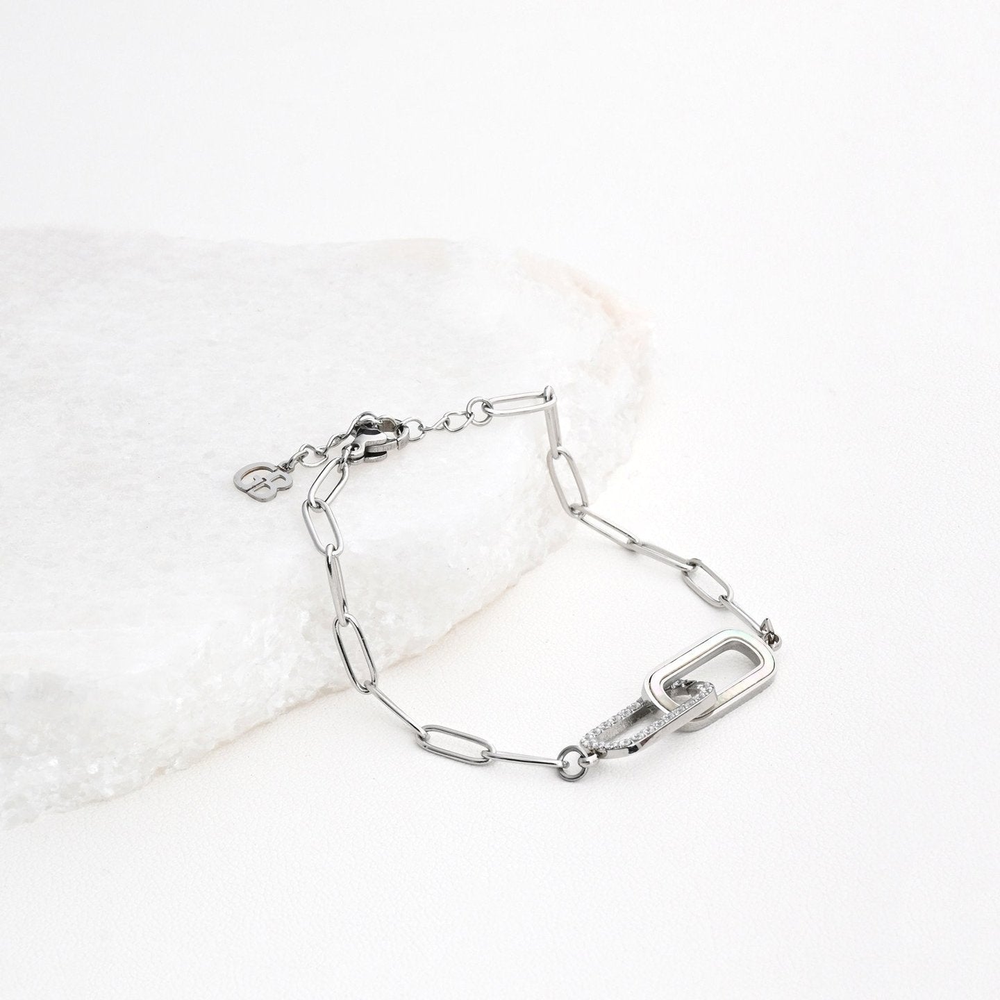 Bracelet Alba en acier liens entrelacé