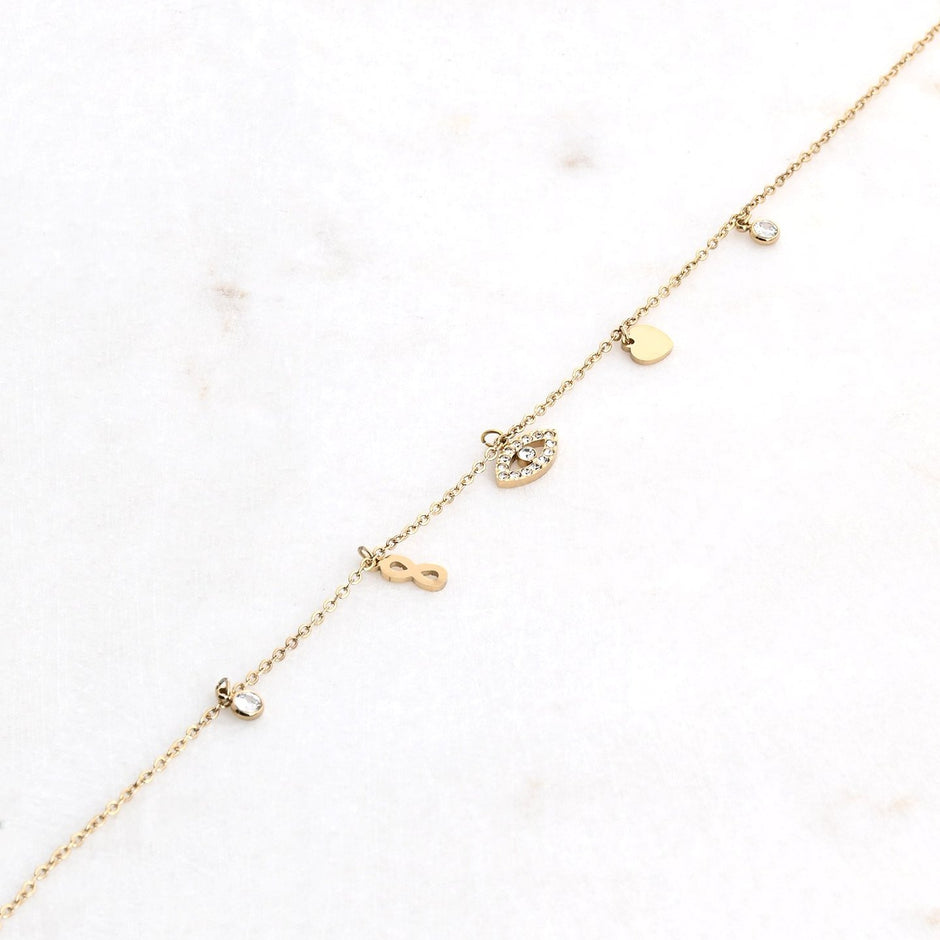 Bracelet Alba de cheville acier œil