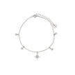 Bracelet Alba de cheville acier étoile