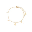 Bracelet Alba de cheville acier lune