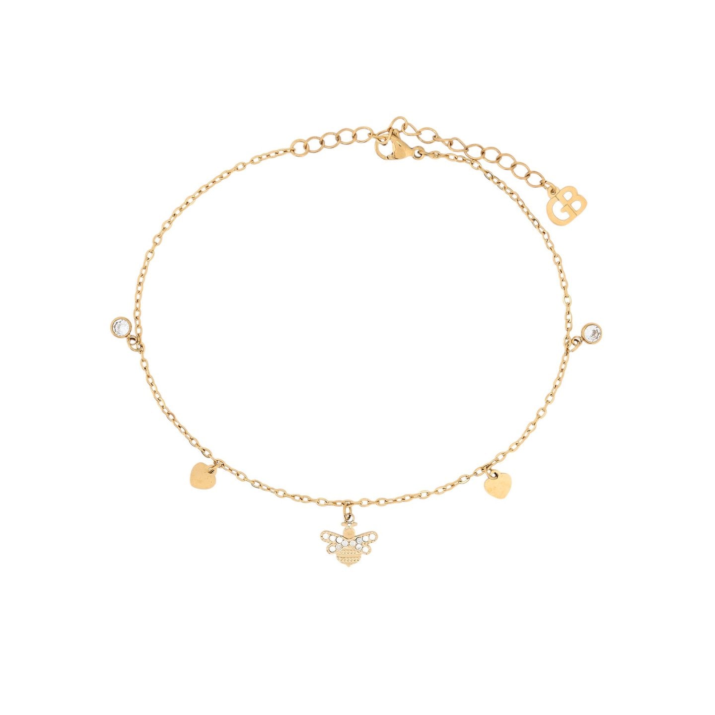 Bracelet Alba de cheville acier abeille