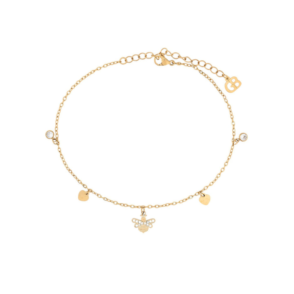 Bracelet Alba de cheville acier abeille