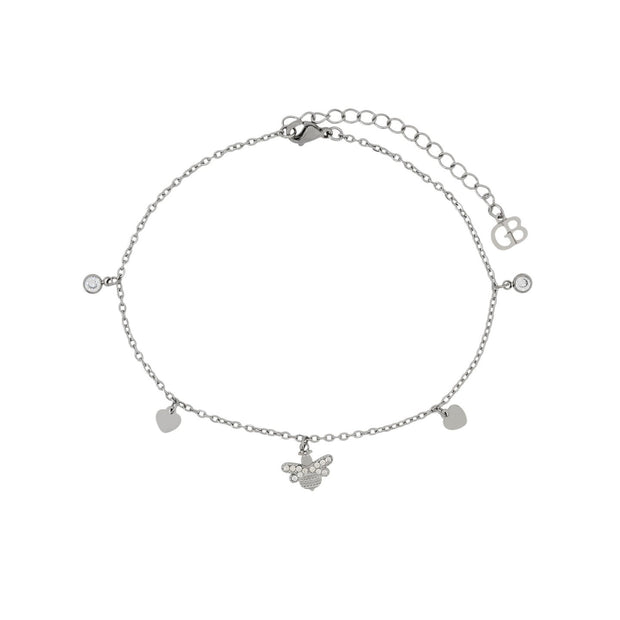 Bracelet Alba de cheville acier abeille