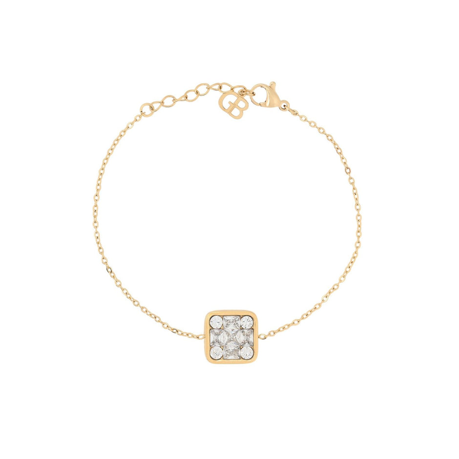 Bracelet Alba en acier géométrique