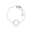 Bracelet Alba en acier perles et cercle
