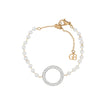 Bracelet Alba en acier perles et cercle