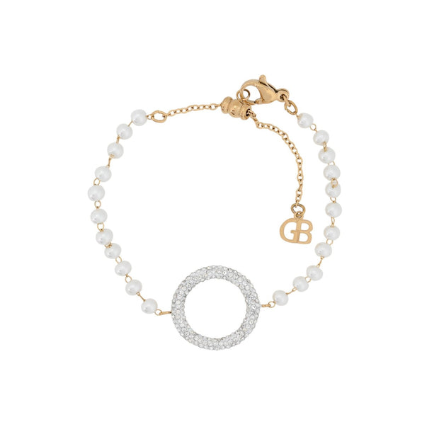 Bracelet Alba en acier perles et cercle