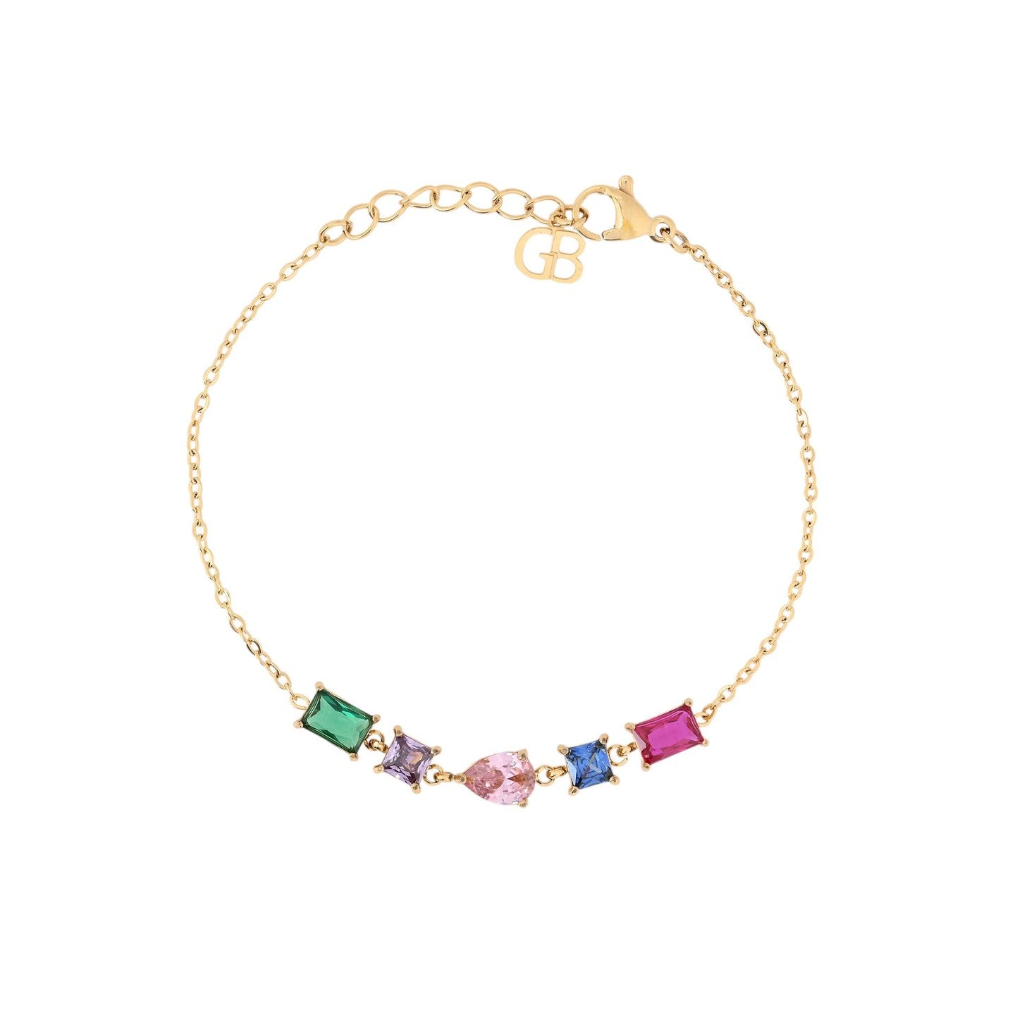 Bracelet Alba en acier formes géométriques