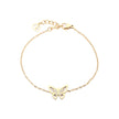 Bracelet Alba en acier papillon ouvert