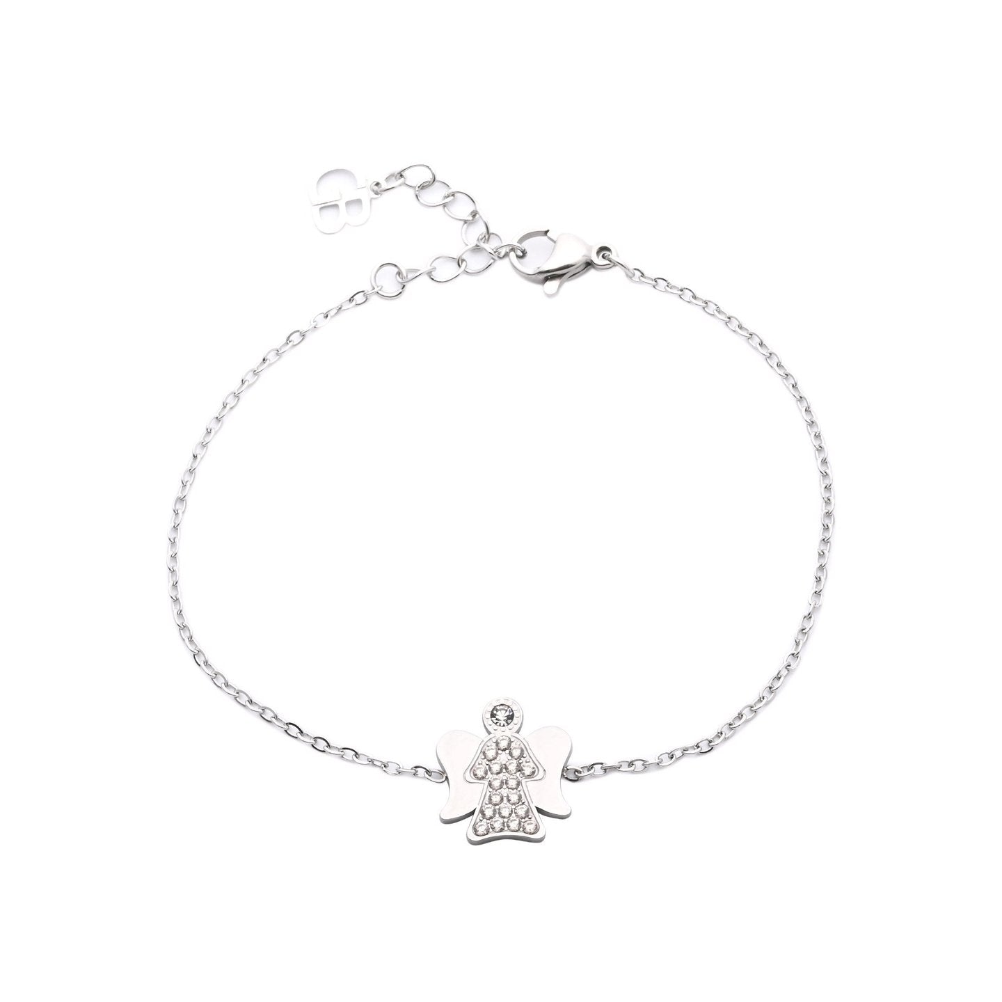 Bracelet Alba en acier ange brillants
