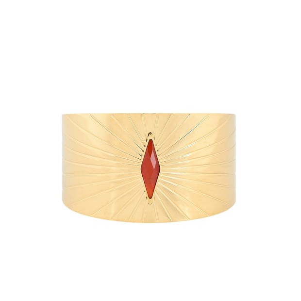 Bracelet Esmée rigide acier losange