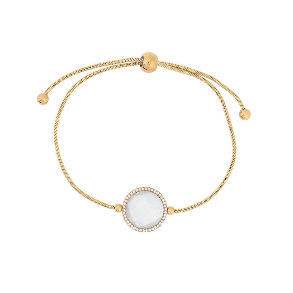 Bracelet Alba réglable en acier rond