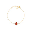 Bracelet Alba en acier pierre naturelle goutte