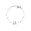 Bracelet Alba en acier avec deux garçons