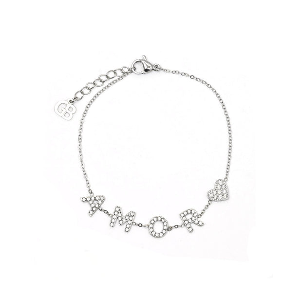 Bracelet Alba acier coeur et amor