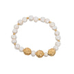 Bracelet perles en plaqué or bolas de viana Aria