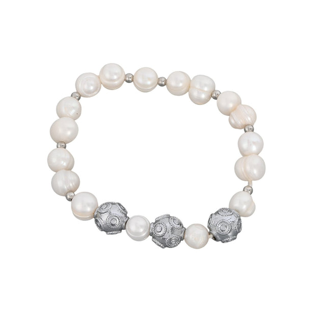 Bracelet perles en plaqué or bolas de viana Aria