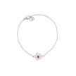 Bracelet en acier nacre fleur Luna