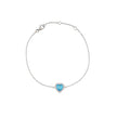 Bracelet Iris S925 coeur bleu