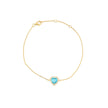 Bracelet Iris S925 coeur bleu