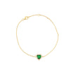 Bracelet Iris S925 coeur vert