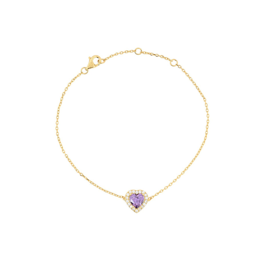 Bracelet Iris S925 cœur lilas
