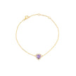 Bracelet Iris S925 cœur lilas