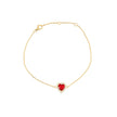 Bracelet Iris S925 coeur rouge