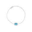 Bracelet Iris S925 rectangulaire bleu