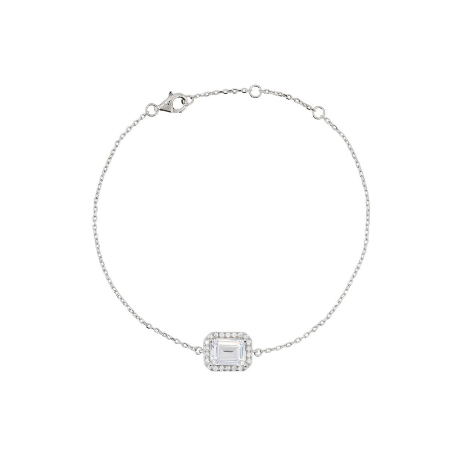 Bracelet Iris S925 rectangulaire transparent