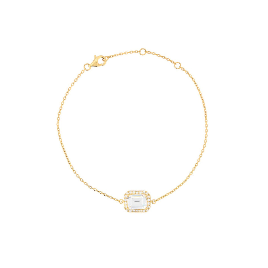 Bracelet Iris S925 rectangulaire transparent