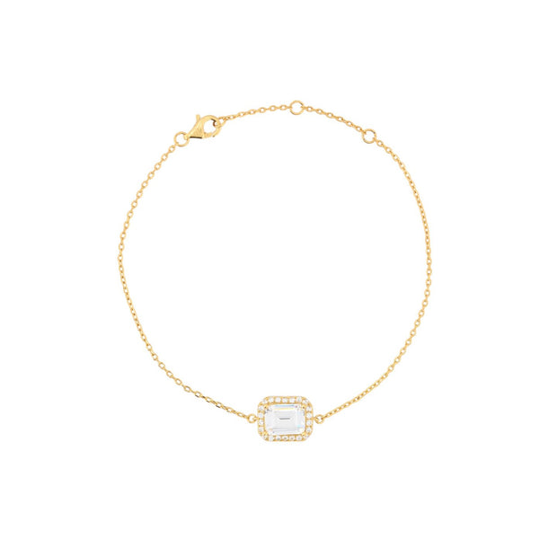 Bracelet Iris S925 rectangulaire transparent