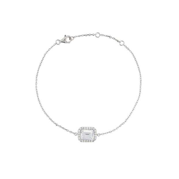 Bracelet Iris S925 rectangulaire transparent