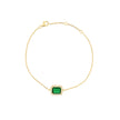 Bracelet Iris S925 rectangulaire vert