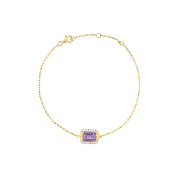 Bracelet Iris S925 rectangulaire lilas