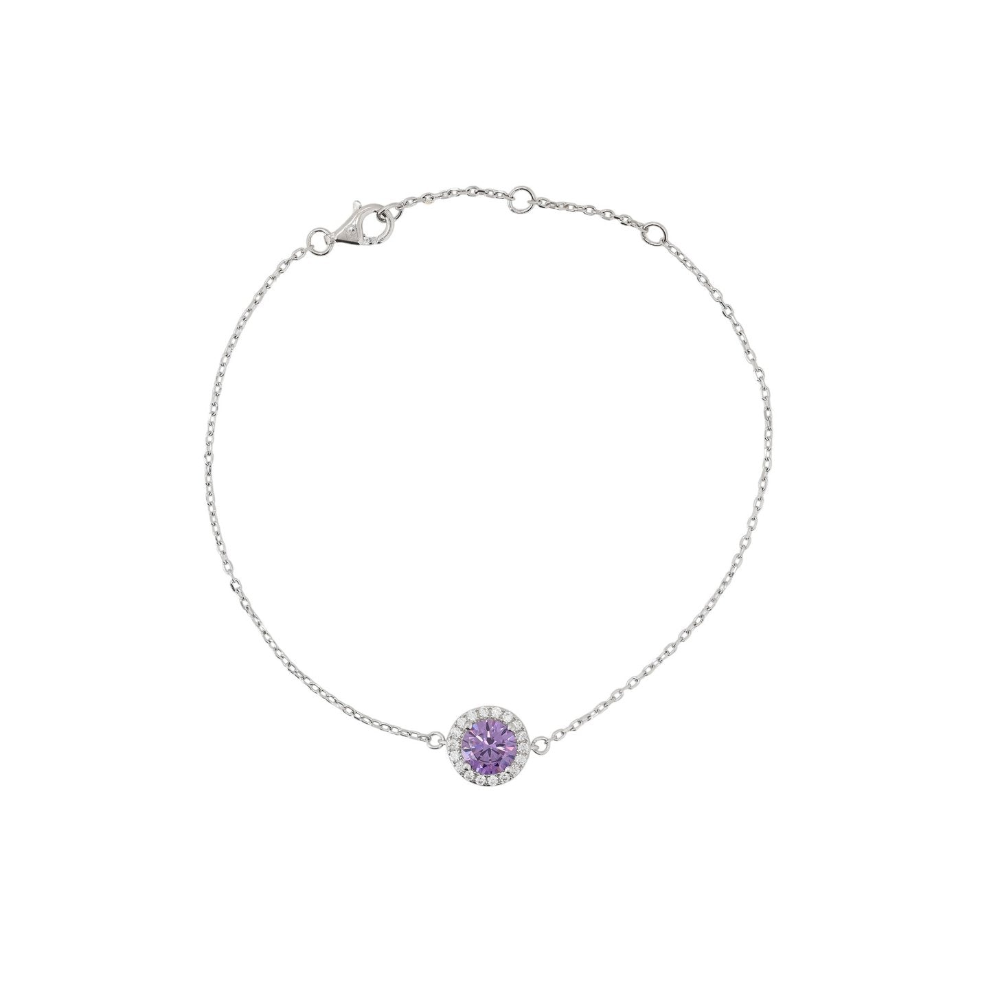 Bracelet Iris rond lilas