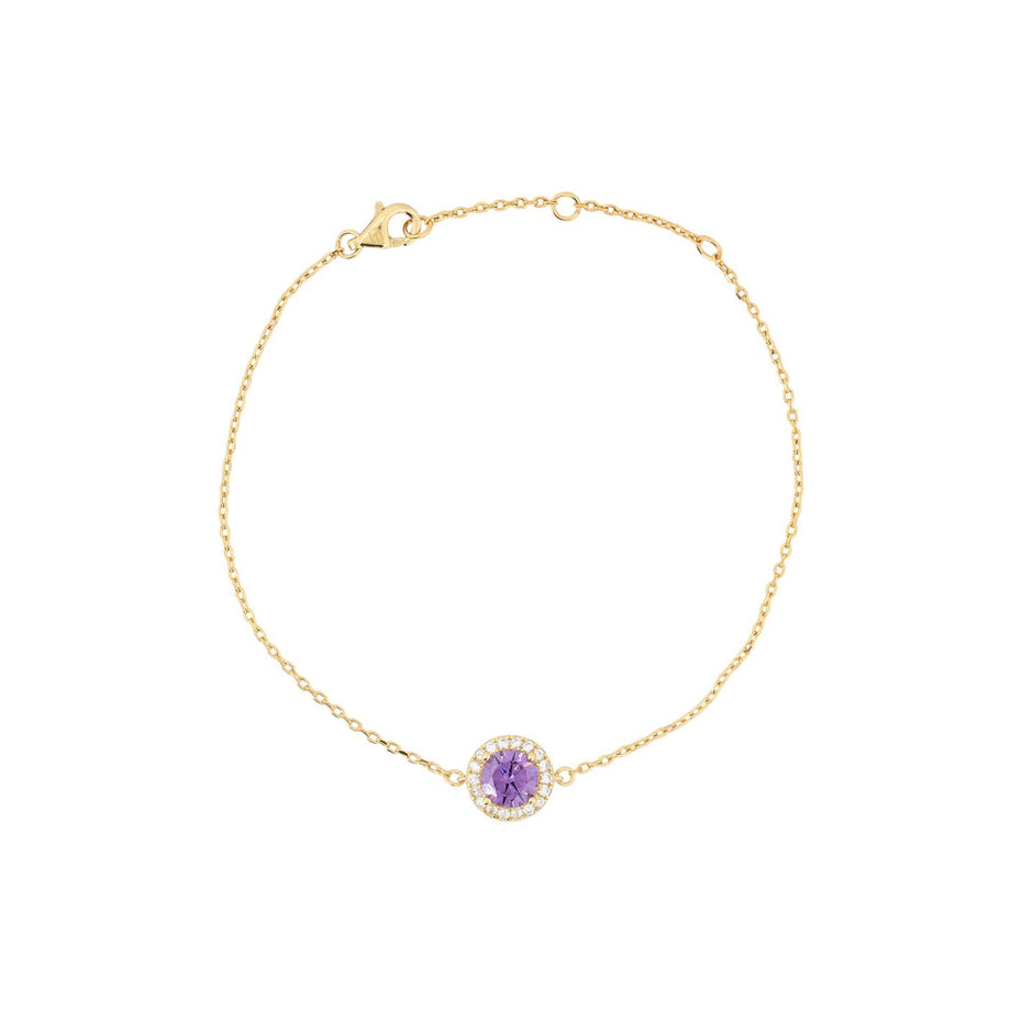 Bracelet Iris rond lilas