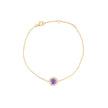 Bracelet Iris rond lilas