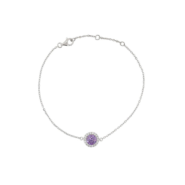 Bracelet Iris rond lilas