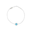 Bracelet Iris rond bleu