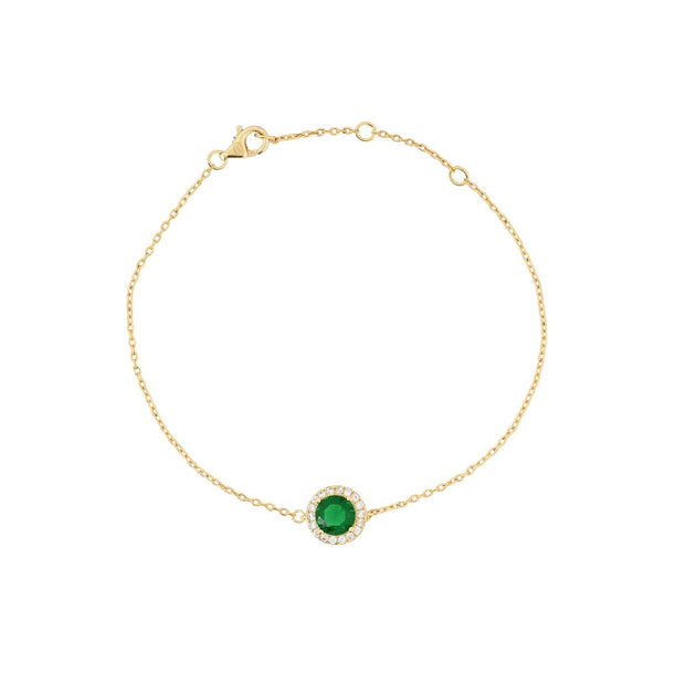 Bracelet Iris rond vert