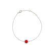 Bracelet Iris rond rouge