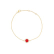 Bracelet Iris rond rouge