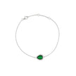 Bracelet Iris S925 ovale vert