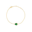 Bracelet Iris S925 ovale vert