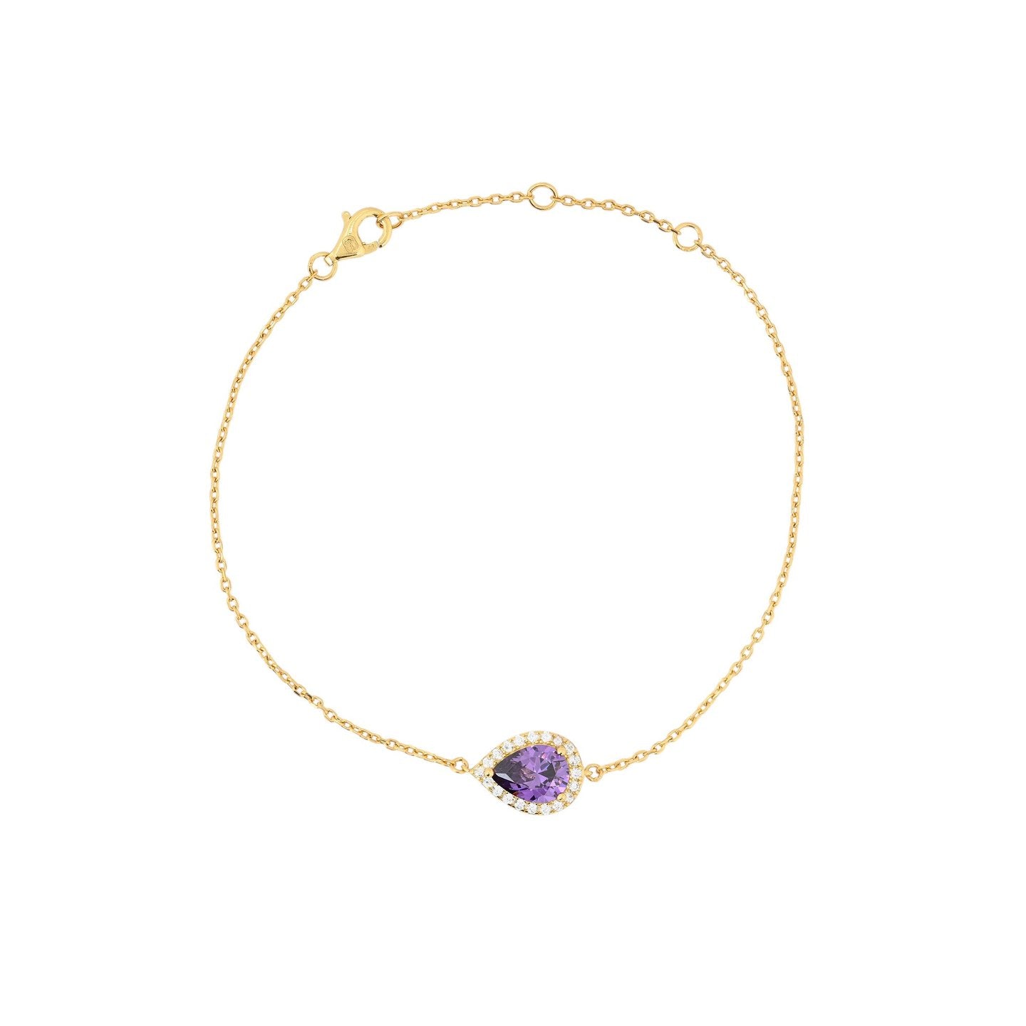 Bracelet Iris S925 ovale lilas