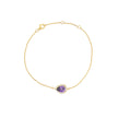 Bracelet Iris S925 ovale lilas