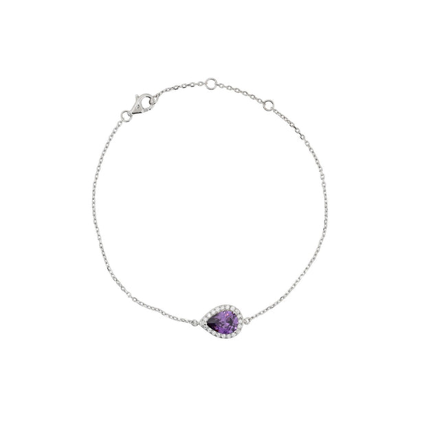 Bracelet Iris S925 ovale lilas