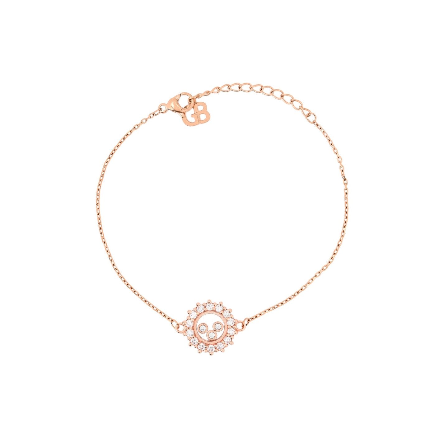 Bracelet semi précieuses rond irrégulier Luna
