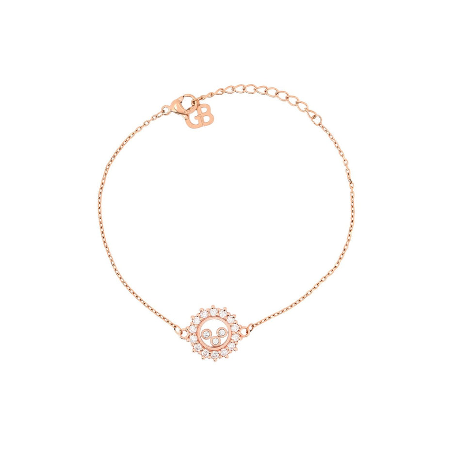 Bracelet semi précieuses rond irrégulier Luna